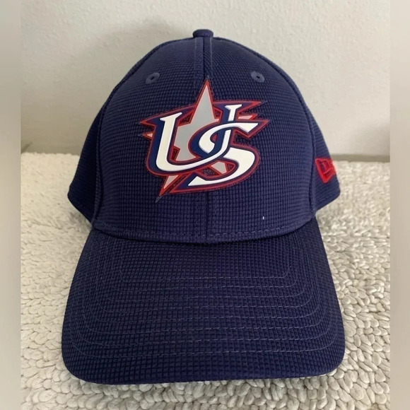 New Era USA Baseball Snapback adjustable Hat navy blue - Picture 1 of 5